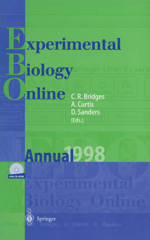 Book cover of EBO: Experimental Biology Online Annual 1998 (1999) (EBO - Experimental Biology Online Annual #1998)