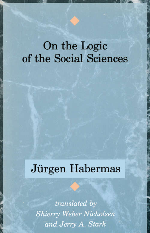 Book cover of On the Logic of the Social Sciences