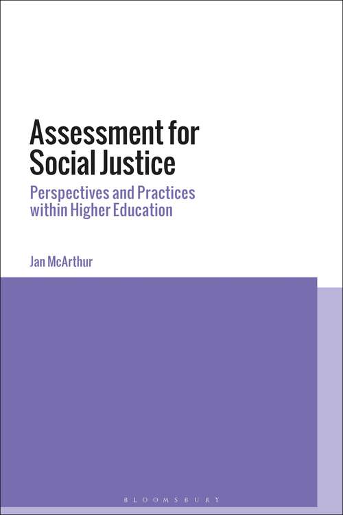 Book cover of Assessment for Social Justice: Perspectives and Practices within Higher Education