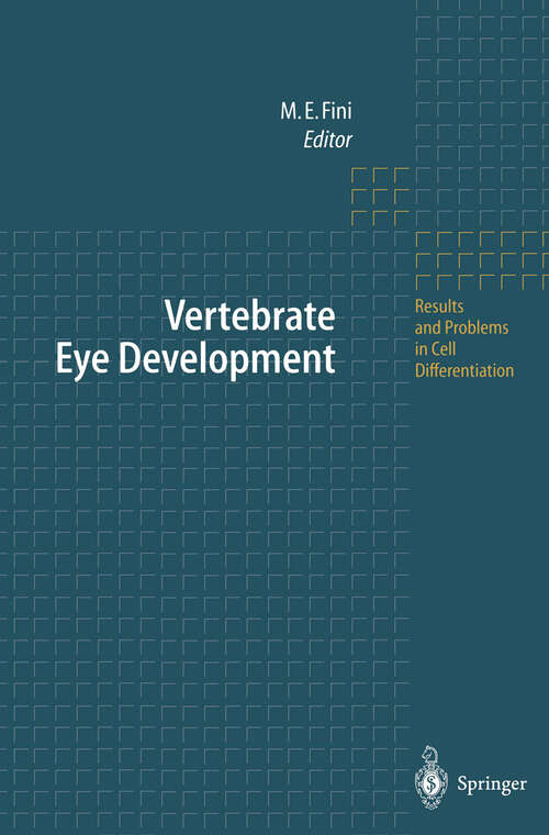 Book cover of Vertebrate Eye Development (2000) (Results and Problems in Cell Differentiation #31)
