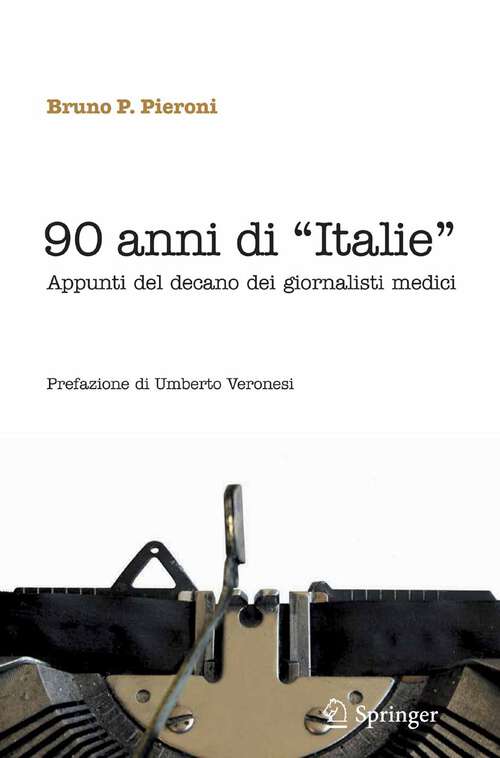 Book cover of 90 anni di "Italie" (2012)