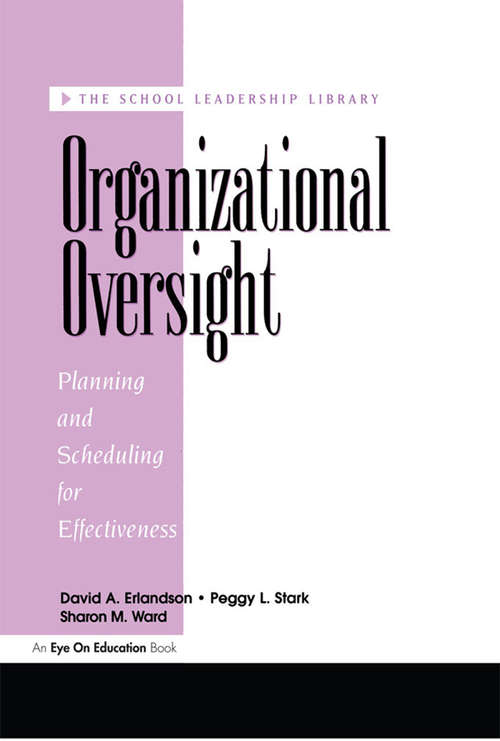 Book cover of Organizational Oversight: Planning and Scheduling for Effectiveness