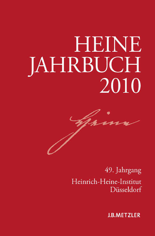 Book cover of Heine-Jahrbuch 2010: 49. Jahrgang (1. Aufl. 2010)