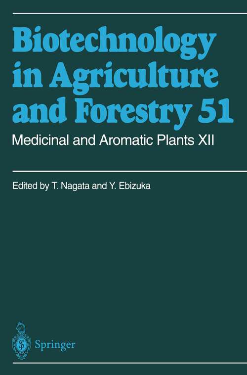 Book cover of Medicinal and Aromatic Plants XII (2002) (Biotechnology in Agriculture and Forestry #51)