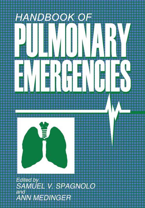 Book cover of Handbook of Pulmonary Emergencies (1986)