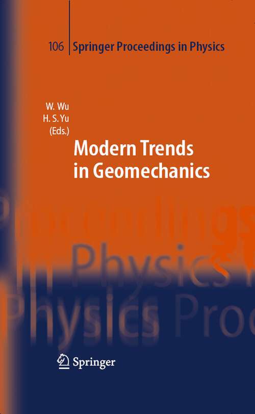 Book cover of Modern Trends in Geomechanics (2006) (Springer Proceedings in Physics #106)