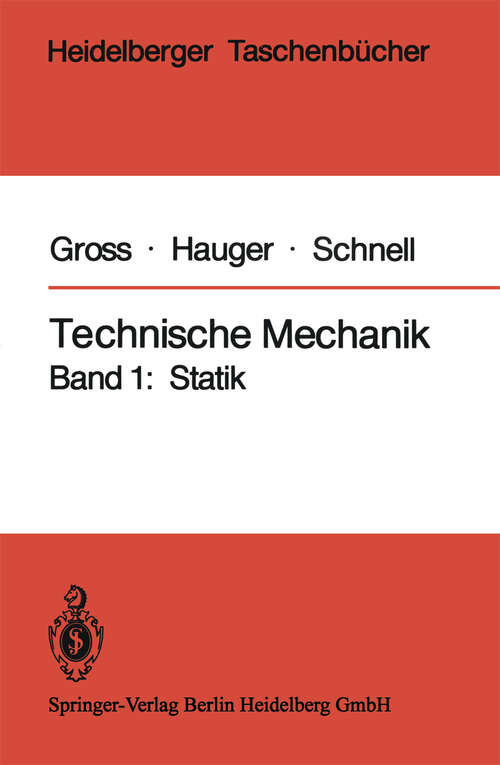 Book cover of Technische Mechanik: Band 1: Statik (1982) (Heidelberger Taschenbücher #215)