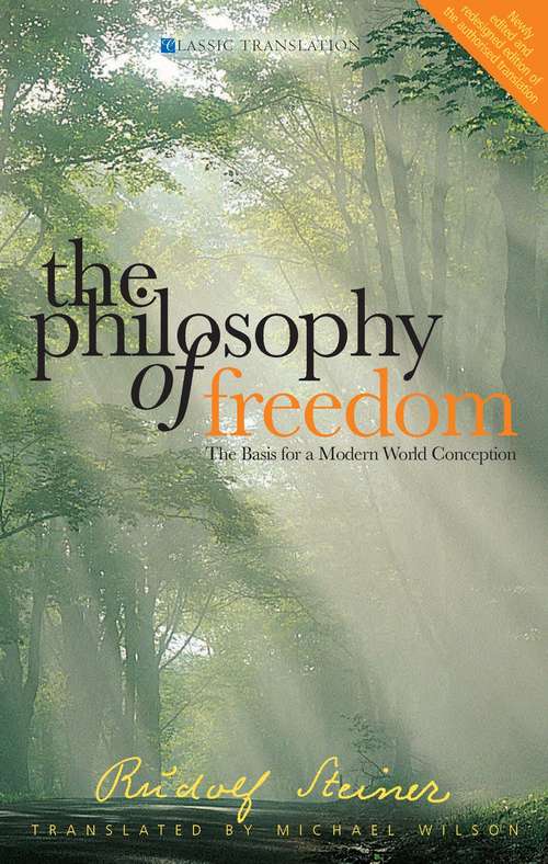 Book cover of The Philosophy of Freedom: The Basis for a Modern World Conception (7)