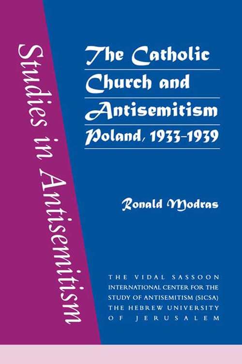 Book cover of The Catholic Church and Antisemitism