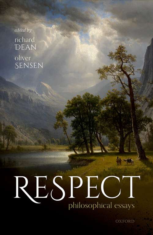 Book cover of Respect: Philosophical Essays