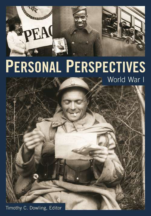 Book cover of Personal Perspectives: World War I