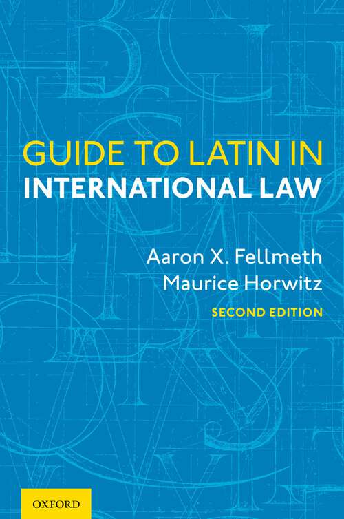 Book cover of Guide to Latin in International Law