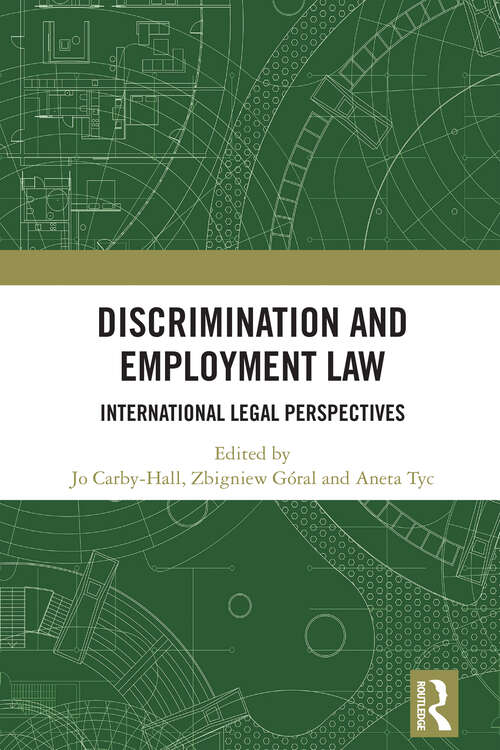 Book cover of Discrimination and Employment Law: International Legal Perspectives
