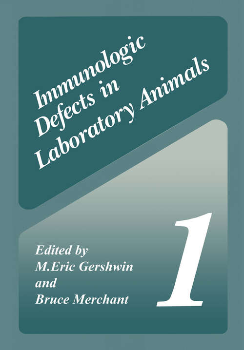 Book cover of Immunologic Defects in Laboratory Animals 1 (1981)