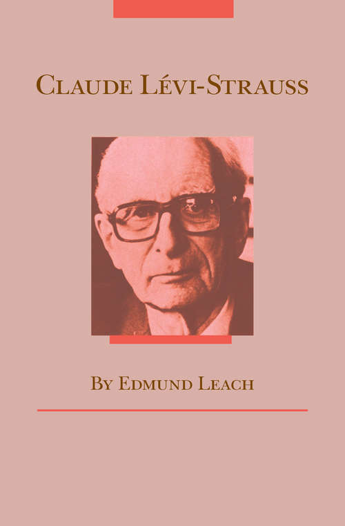 Book cover of Claude Levi-Strauss