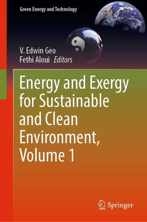 Book cover of Energy and Exergy for Sustainable and Clean Environment, Volume 1 (1st ed. 2022) (Green Energy and Technology)