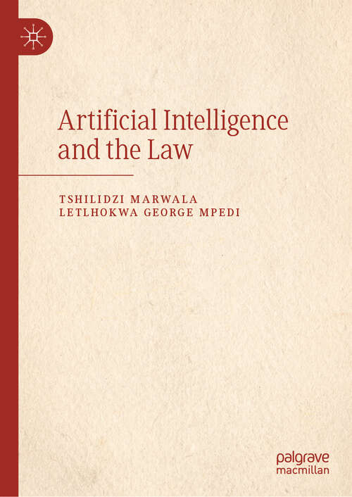 Book cover of Artificial Intelligence and the Law (2024)
