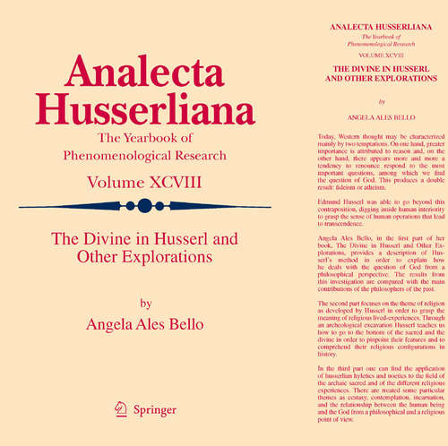 Book cover of The Divine in Husserl and Other Explorations (2009) (Analecta Husserliana #98)