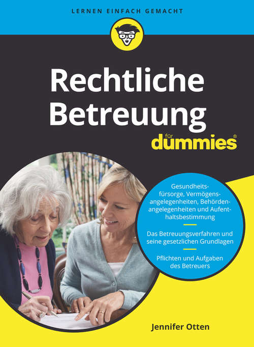 Book cover of Rechtliche Betreuung für Dummies (Für Dummies)