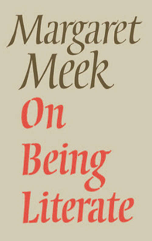 Book cover of On Being Literate