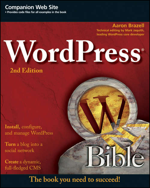 Book cover of WordPress Bible (2) (Bible #726)