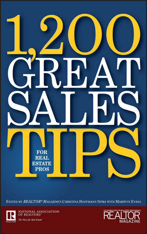 Book cover of 1,200 Great Sales Tips for Real Estate Pros