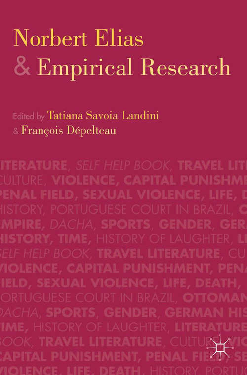 Book cover of Norbert Elias and Empirical Research (2014)