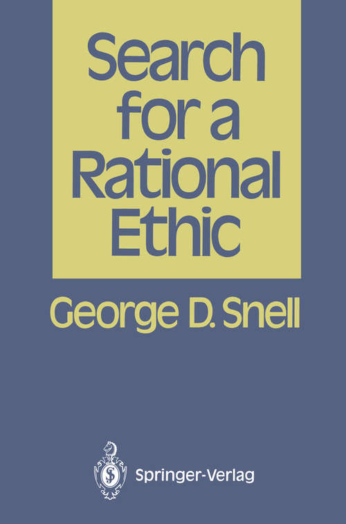 Book cover of Search for a Rational Ethic (1988)