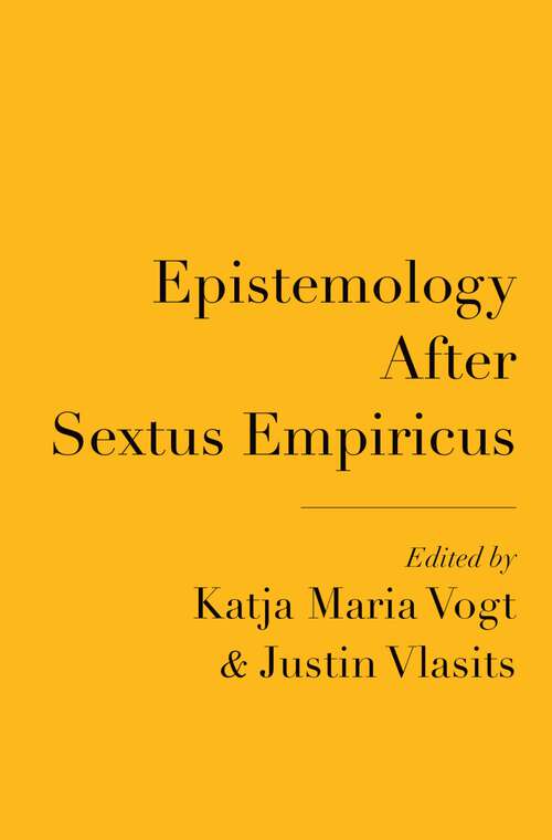 Book cover of Epistemology After Sextus Empiricus