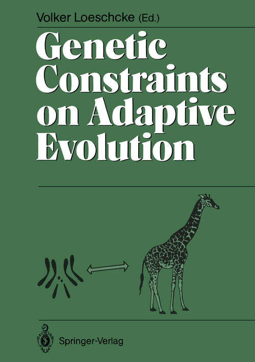 Book cover of Genetic Constraints on Adaptive Evolution (1987)