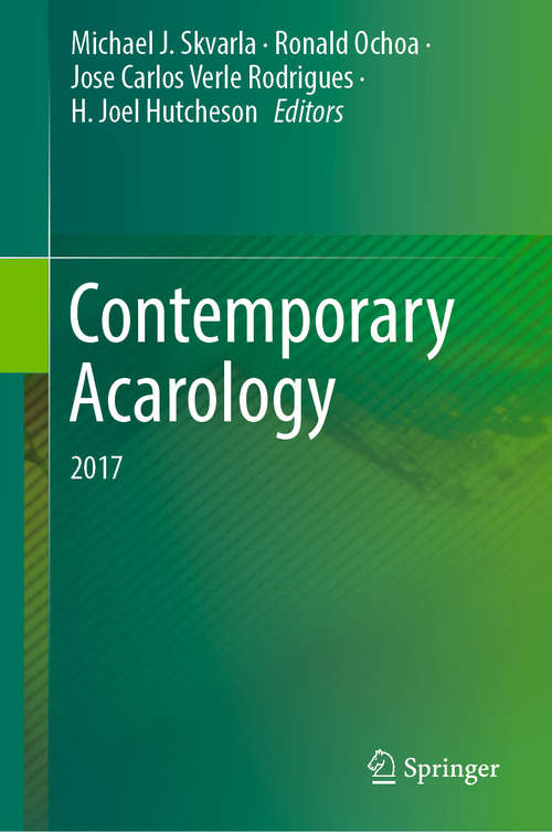 Book cover of Contemporary Acarology: 2017 (1st ed. 2019)