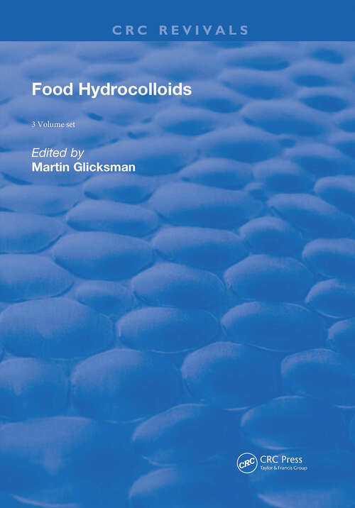 Book cover of Food Hydrocolloids: 3 Volume Set