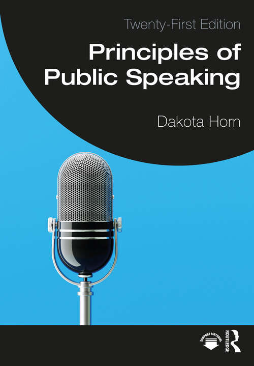 Book cover of Principles of Public Speaking