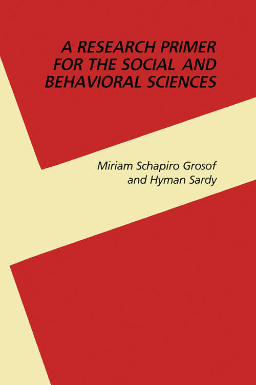 Book cover of A Research Primer for the Social and Behavioral Sciences