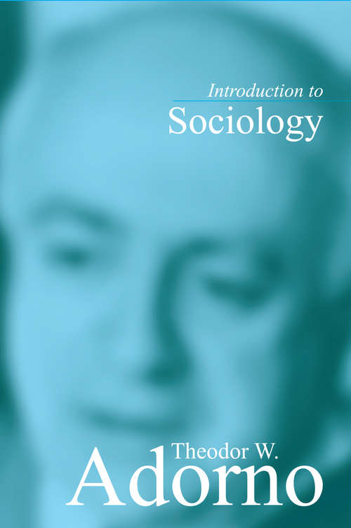 Book cover of Introduction to Sociology