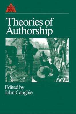 Book cover of Theories Of Authorship (PDF)