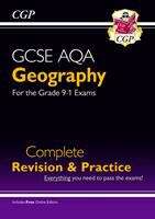 Book cover of New GCSE Geography AQA Complete Revision & Practice includes Online Edition, Videos & Quizzes