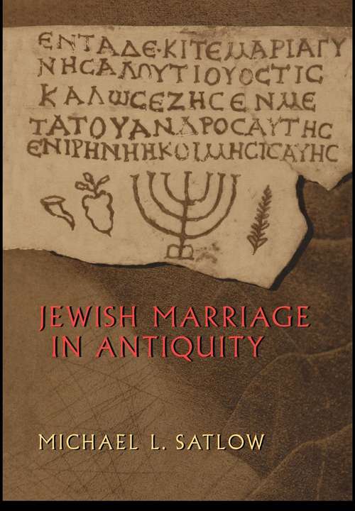 Book cover of Jewish Marriage in Antiquity