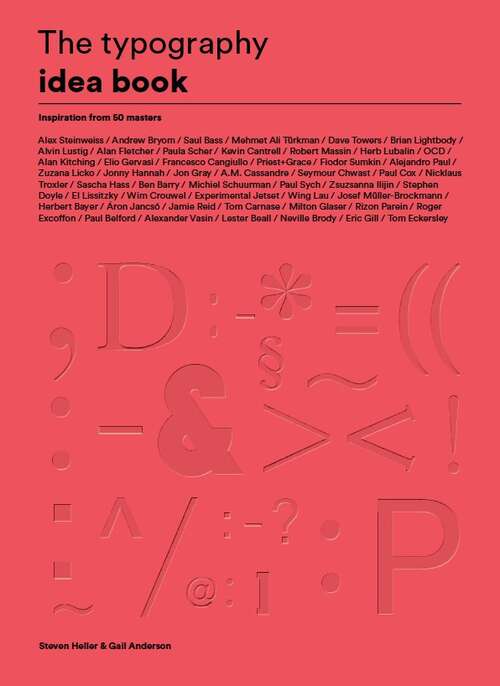 Book cover of The Typography Idea Book: Inspiration from 50 Masters