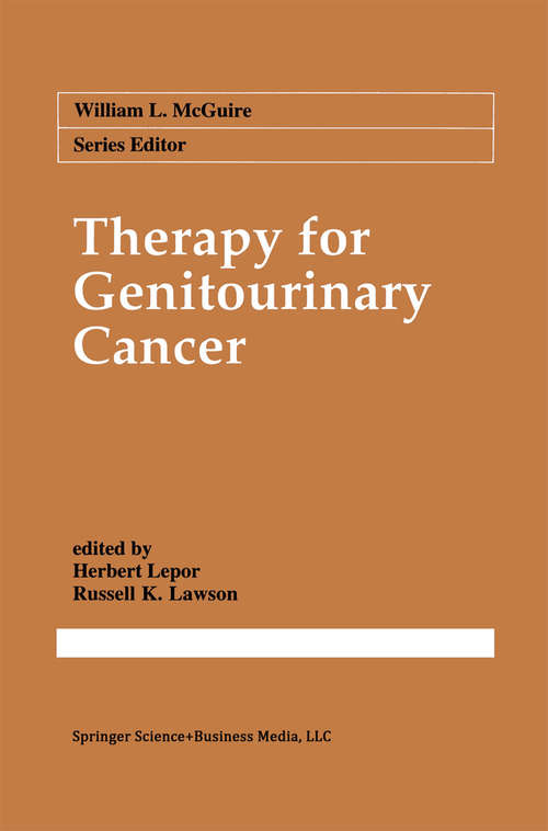 Book cover of Therapy for Genitourinary Cancer (1992) (Cancer Treatment and Research #59)