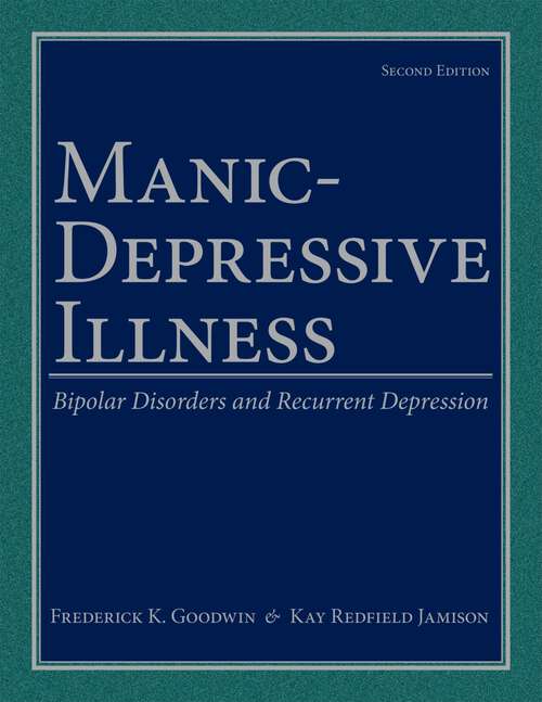 Book cover of Manic-Depressive Illness: Virginia Woolf's Art And Manic-depressive Illness