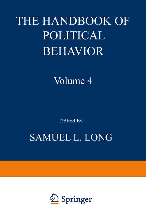 Book cover of The Handbook of Political Behavior: Volume 4 (1981)