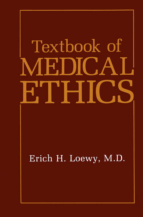 Book cover of Textbook of Medical Ethics (1989)