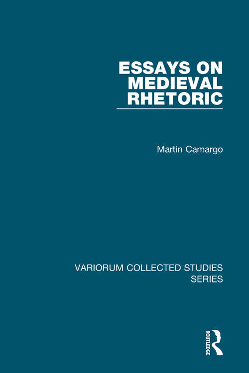 Book cover of Essays on Medieval Rhetoric (Variorum Collected Studies)