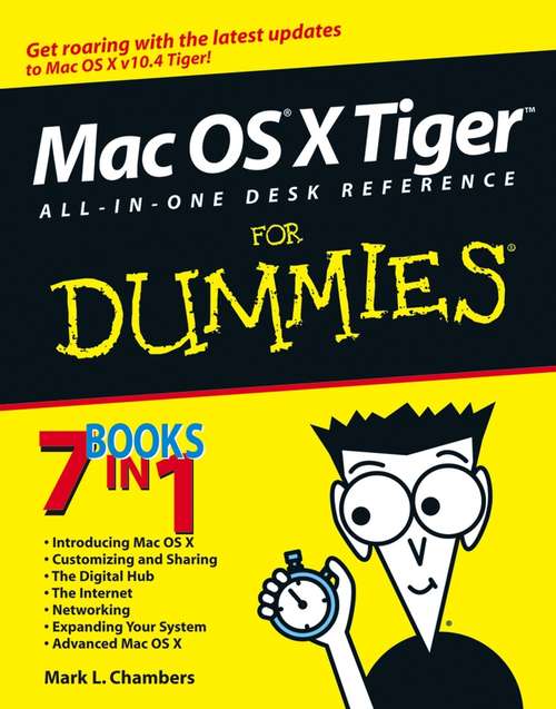 Book cover of Mac OS X Tiger All-in-One Desk Reference For Dummies