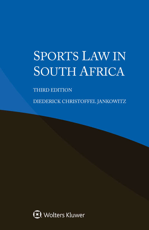 Book cover of Sports Law in South Africa (3)