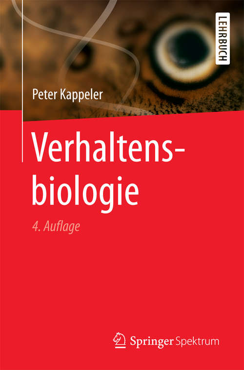 Book cover of Verhaltensbiologie (4. Aufl. 2017)