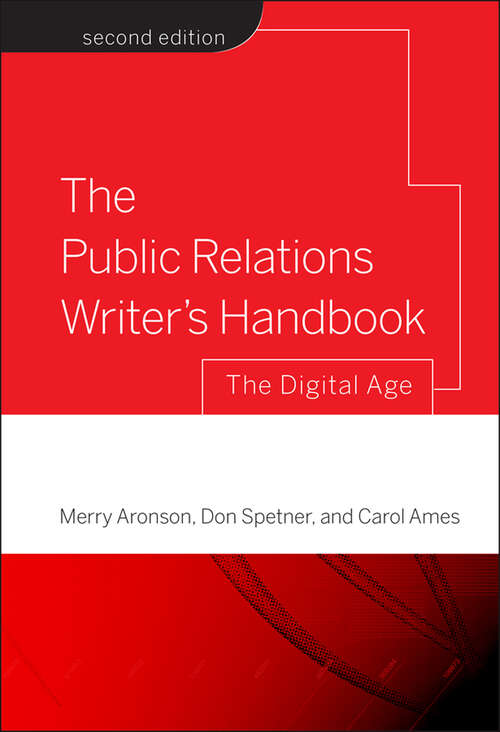 Book cover of The Public Relations Writer's Handbook: The Digital Age (2)