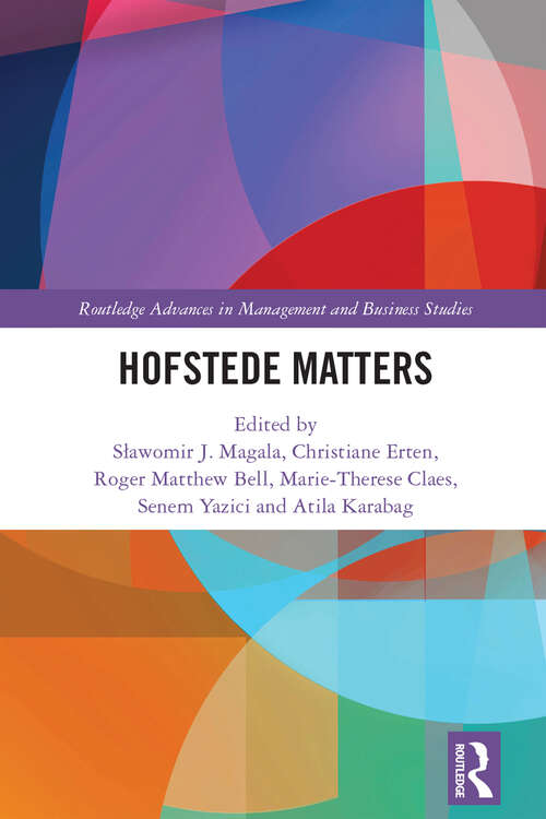 Book cover of Hofstede Matters (ISSN)