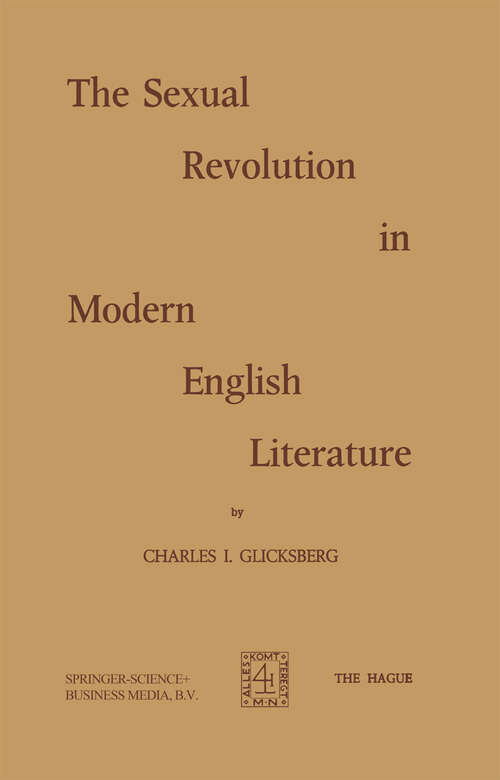 Book cover of The Sexual Revolution in Modern English Literature (1973)